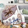 Spring Flowers Home Customize Your Name Blankets Comfortable Soft Lightweight Allseason Multipurpose Blanket For Picnics Sofas Offices Beds Living