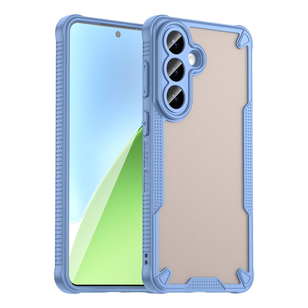 For Samsung Galaxy S26+ Case PC + TPU Semi-Transparent Frosted Finish Protective Phone Cover