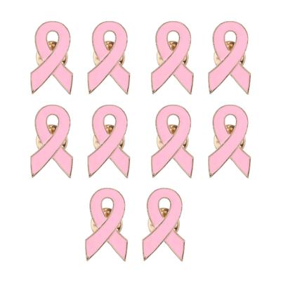 10Pcs Cancer Awareness Ribbon Brooch Pins For Women Healthcare Workers Decorative Lapel Pin For Clothing Embellishments