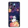 For Infinix Note 40X 5G Case 3D Relief Emboss Black Silicone Soft Back Cover Case For Infinix Smart 8 Plus Hot 40 Pro 40i Case