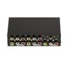 Splitter audio stereo + video composite - amplifié - 4 ports - noir - rca - 4 sorties