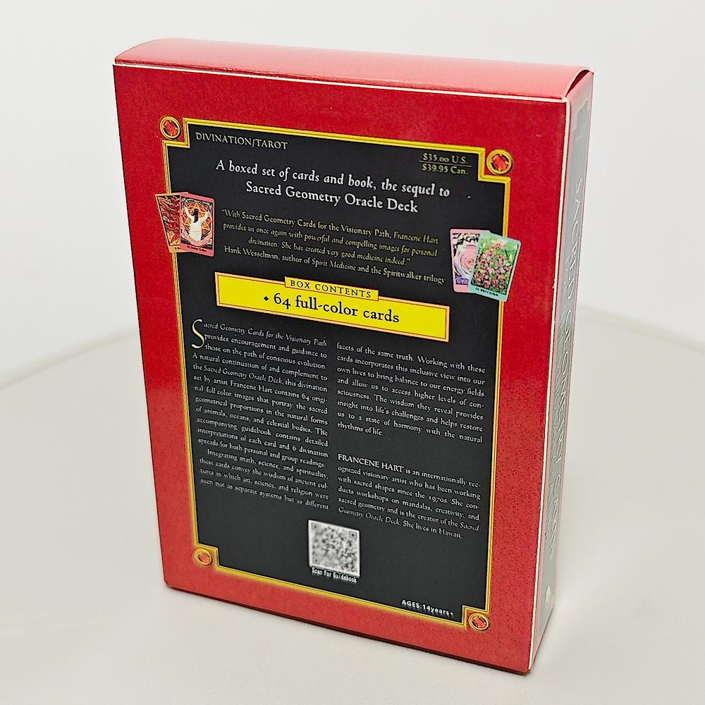 Sacred Geometry Cards for The Visionary Path 10.4*7.3cm 64 Pcs Oracle Cards Integrating Math, Science, and Spirituality