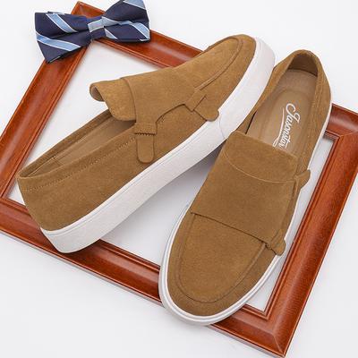 New Retro Men's Versatile Sneakers Casual Mengke Board Shoes Genuine Leather Soft-soled Shoes Loafers Large Size Men's Shoes