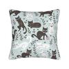 Cat Paw Pillowcase Printed Polyester Cushion Cover Decoration Fruit Throw Pillow Case Cover Home Zippered 40*40Cm