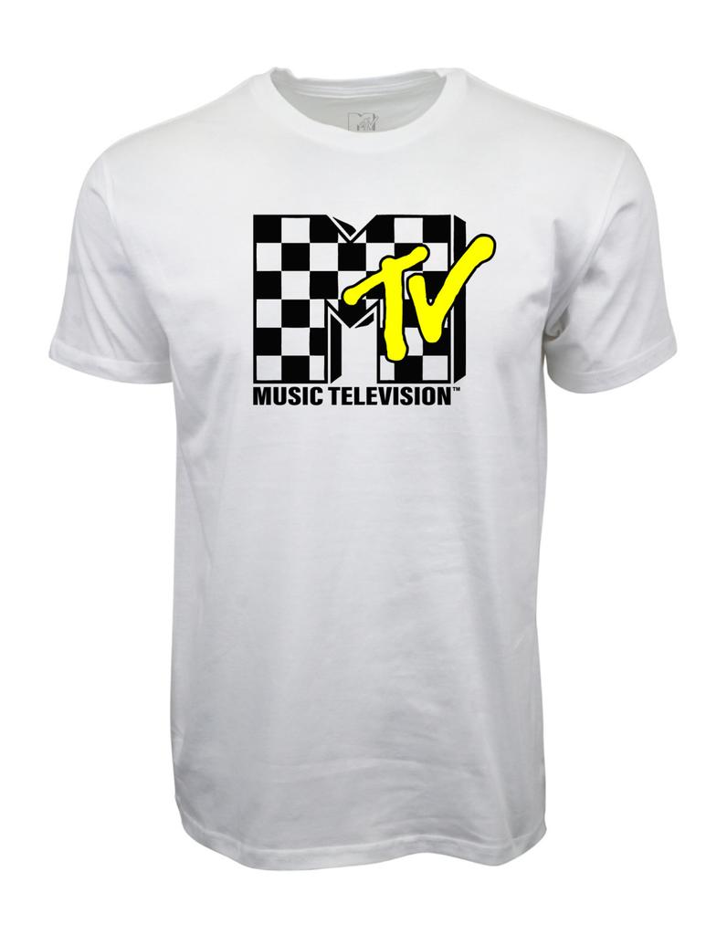 MTV Checkered Graphic T Shirt
