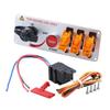 12V Auto LED Ignition Switch Panel Racing Car Ignition Engine Start On/Off Push Button 5 in 1 Ignition Toggle Switches Battery Switches5