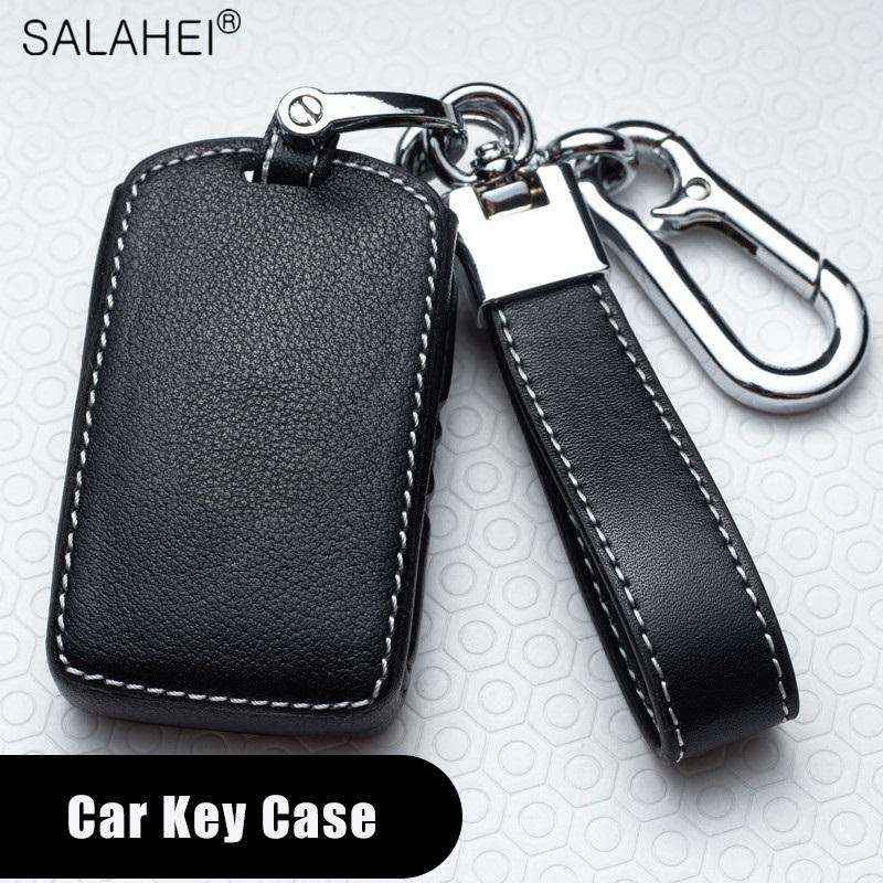 Leather Car Key Case Leather For Volvo C30 Xc40 Xc60 Xc90 S60 S70 S80 S90 Xc90 - V50 V90 S40 D5 T5 T6 Keychain Bag