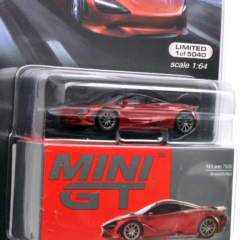 MINI GT 164 Scale MiJo TOYS - McLaren 720S (Amaranth Red) MiJo Exclusive