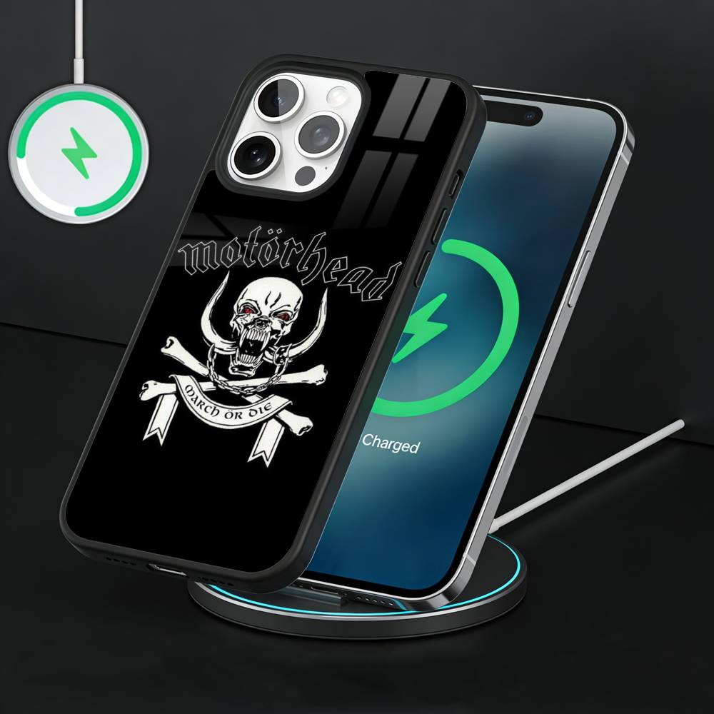 M-Motorhead Rock Band Phone Case For iPhone17,16,15,14,13 Plus,Pro Max Magnetic For Magsafe Wireless Charging