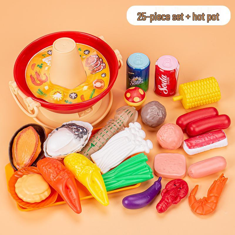 Kids' Pretend Play BBQ Set: Grilled Meat & Skewers Kitchen Toy