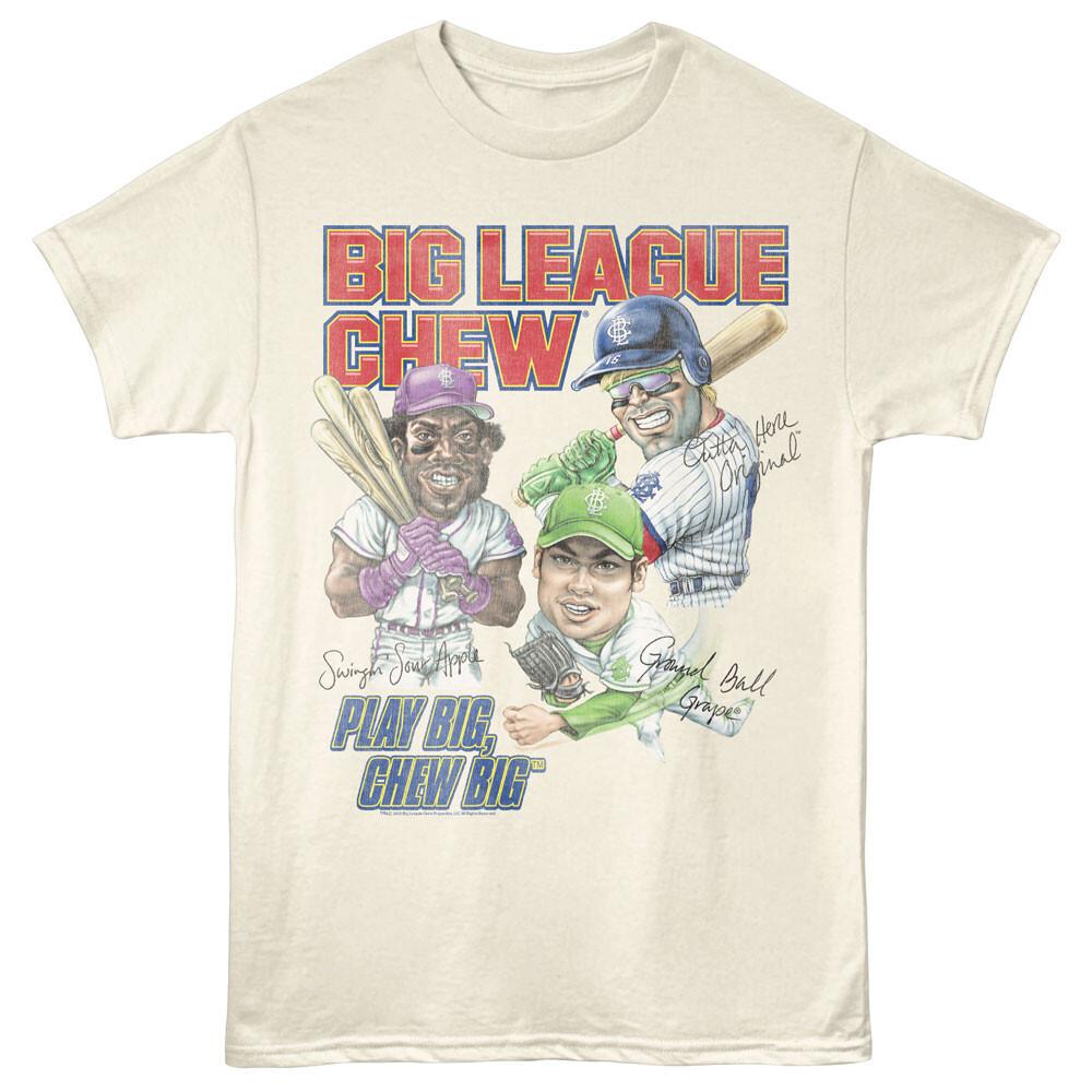 Big League Chew Play Big Chew Big Pitcher Batter Catcher Signature Men T Shirt XXL