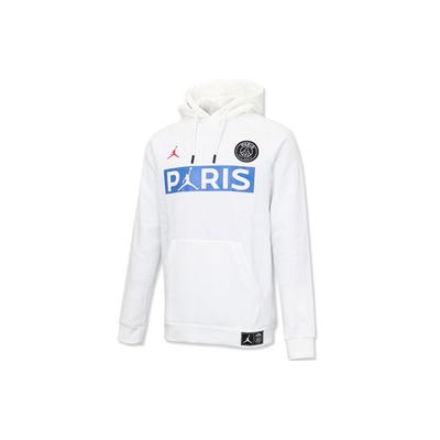 Jordan Paris Saint-Germain Fleece Hoodie Sweatshirt Herren Oberteile Weiß BQ8351-100