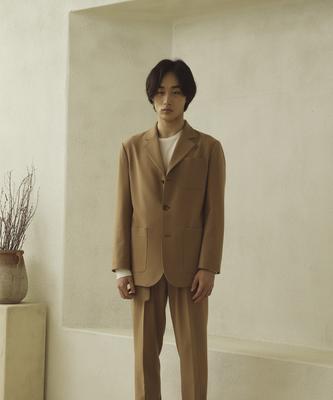 Fillchic 3-Button Single-Breasted Jacket (Beige)