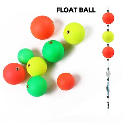 60pcs Fishing Floats Balls Foam Lure Float Balls Drift Ball Fishing Accessory for Fishing