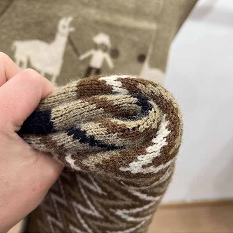 Gestricktes Pulloverkleid für Damen Retro Lang Ärmellos Locker Verdickt Unterhemd Weste Tops