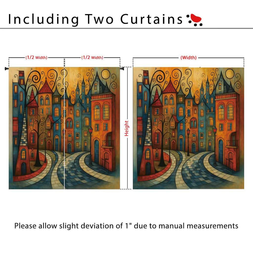 Customizable High Precision Blackout Curtains - Polyester, Digital Print, Sun Protection, Living Room.