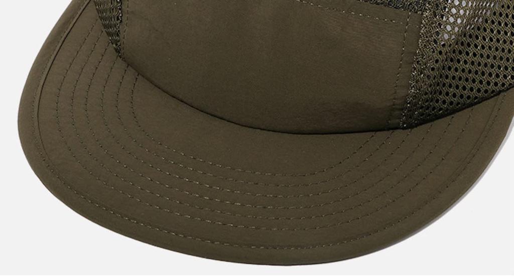 HABERI Flat Visor Mesh Solid Perfect for and Short Sun Military One Size Fits UV Baseball Cap Popular on 5-Panel Cap, Men's, Color, Golf, Outdoor,
