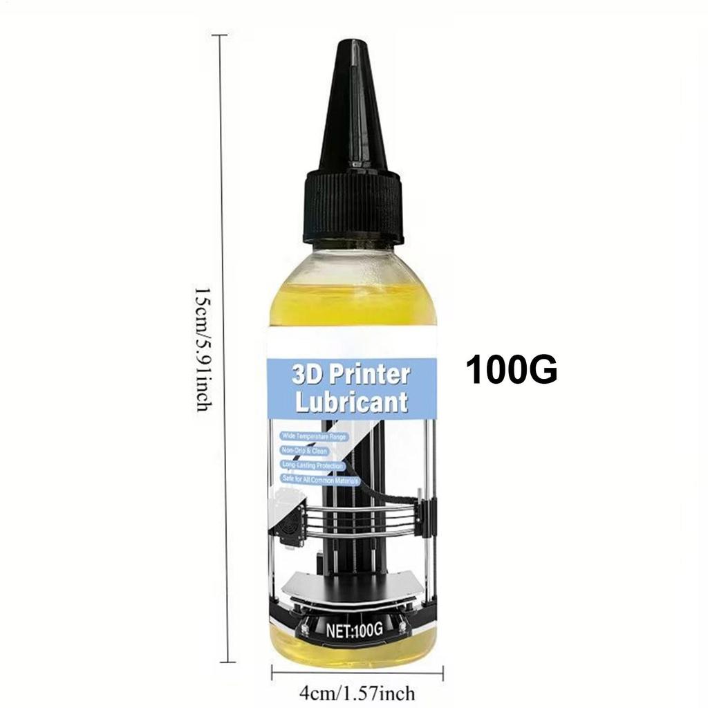 3D Printer Lubricant Reduces Wear Long-Lasting 100g 3D Printer Machine Lubricating Oil for Hobbyists Professionals Technicians