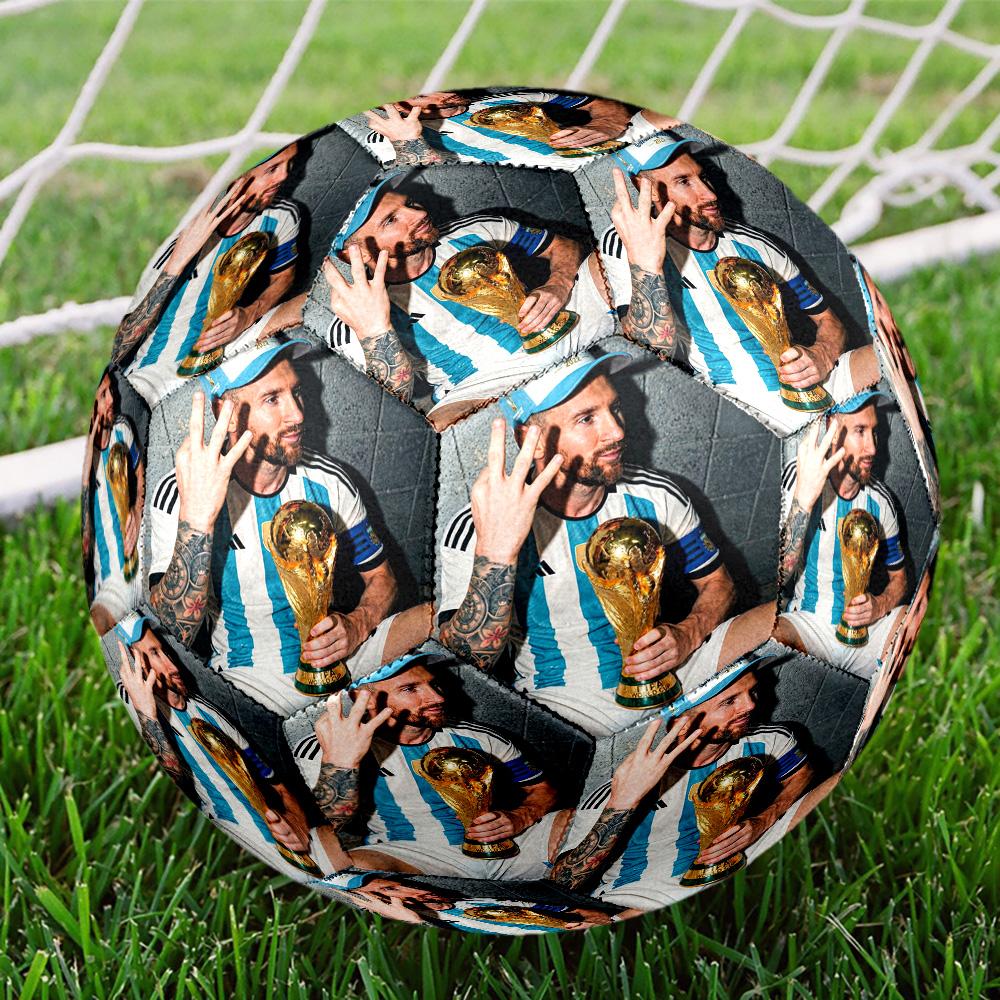 Messi 10 Number World Champions Size 5 Football Machinestitched Indooroutdoor Universal Football Unique Gift For Soccer Lovers Birthdaychristmas Weddi