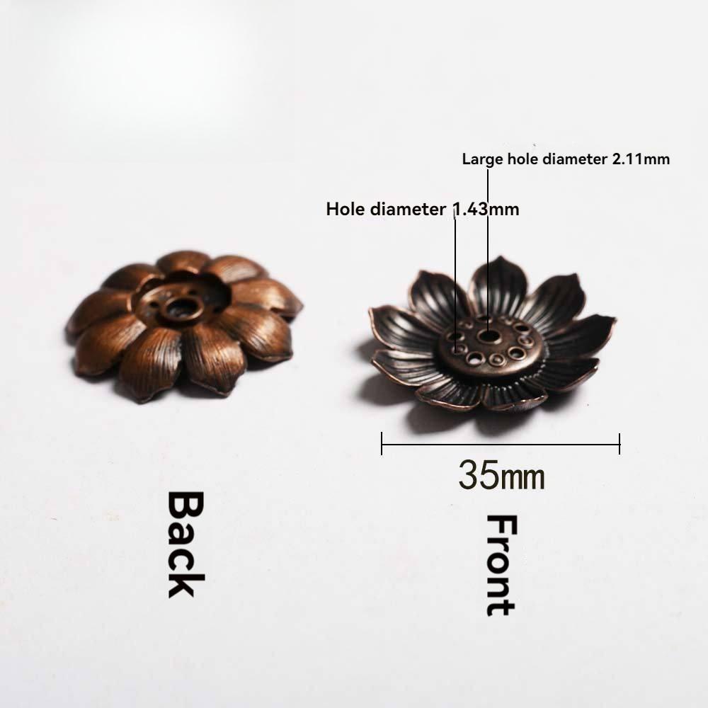 

Alloy Incense Burner Stick Holder Buddhism Lotus Line Incense Plate Sandalwood Coil Base Temples Yoga Studios Home Decoration