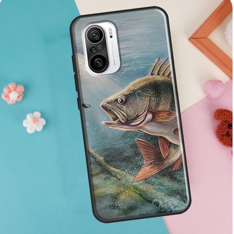 Fish Fishing Case For Xiaomi Mi 11T 12 Pro 12X Mi 11 Lite Ultra Cover For POCO X3 Pro X4 GT M3 M4 F3