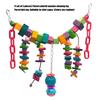 Smooth Wooden Bird Activity Toy For Macaws Cockatoos Chewing Enrichment Rope Cage Accessories