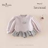 MS.PUALA Girls' Korean-Style Cartoon Sweatshirt