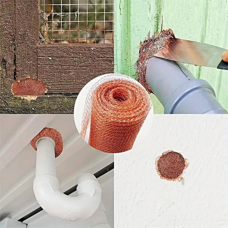 1 Roll Wire Cloth For Wall Cracks Rodent Proof Mesh Durable Pure Copper Filled Wire Mesh DIY Multiple Options Available