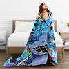 Bluudude Gubby Spawn Point Blankets Forsaken Game Picnic Flannel Throw Blanket For Couch Chair Sofa Bed Soft Bedspread Gift Idea