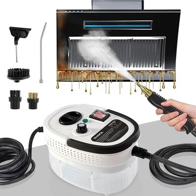 Limpiador de vapor de alta presión de 2500W, Limpiador de vapor portátil de alta temperatura para limpieza del hogar, cocina, baño y coche