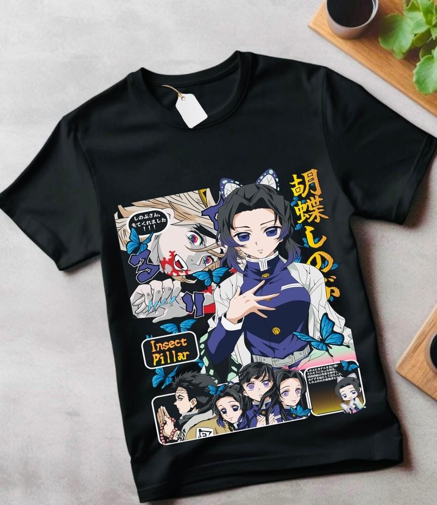 

Shinobu Kocho Shirt Demon Slayer Kimetsu No Yaiba Design Anime Tee All Size 4XL