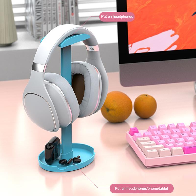 Universal Headphone Stand Portable Gaming Earphone Holder Rack Desktop Organizer Headset Display Bracket For Airpods/Beats/Bose