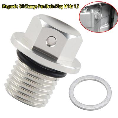 Μαγνητική Βίδα Παγίδα Λαδιού Κινητήρα Αυτοκινήτου Παξιμάδι Μπουλόνι Βίδα Στροφαλοθάλαμου Αποστράγγισης Λαδιού M14x1.5 για Honda CR-V Accord Civic Odyssey YAMAHA XJ6F/S