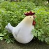1 Cute Hen, Baby Chicken Statue, Creative Resin Animal Statue, Suitable for Garden Decoration