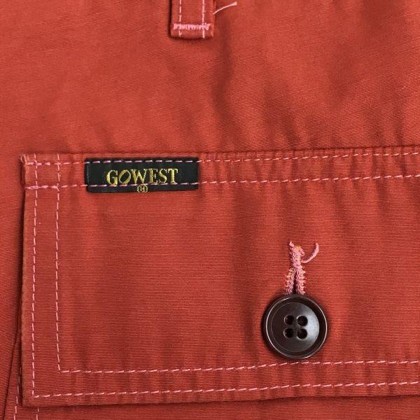 Made In Japan GOWEST 3751 Cotton Nylon Baker Pants 1 Men S L79 Orange Light Trousers cBH566(USED)