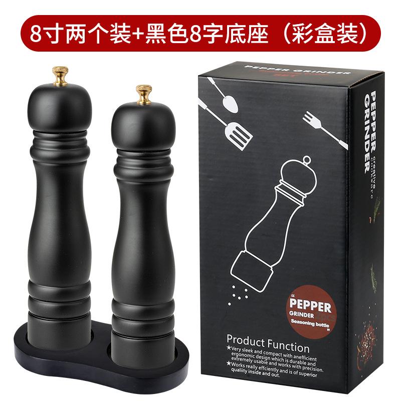 

2 шт./набор мельниц для соли и перца, банка для приправы перца, керамическая сердцевина, ручная мельница для морской соли и перца, регулируемая грубость помола