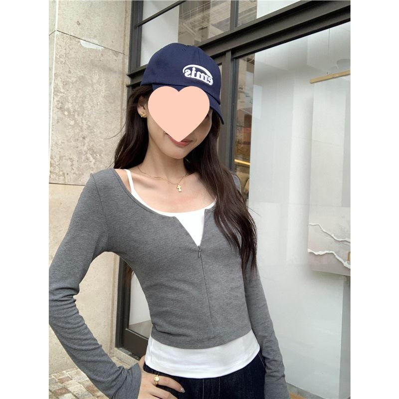 Pusumede Women s Slim-Fit Long-Sleeve Layering Knit Top Small