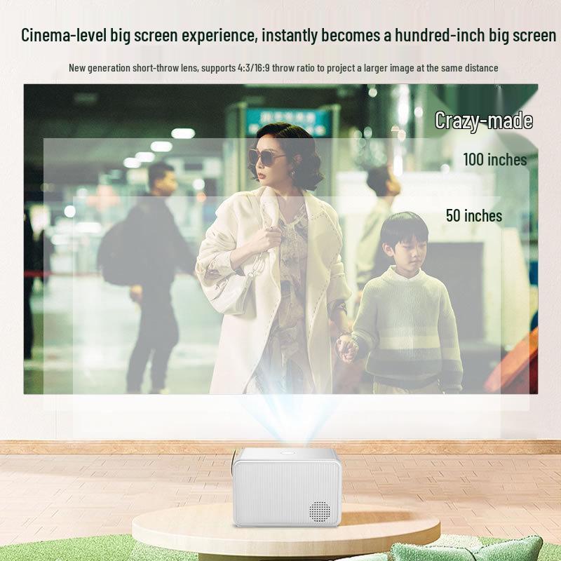 2026 Portable Ultra HD Smart Home Theater Projector with Voice Control