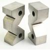 2 Pieces High Precision Carbon Steel M-Type V-Block 50mm/75mm Set for Machine Tool Measurement Workshop Calibration