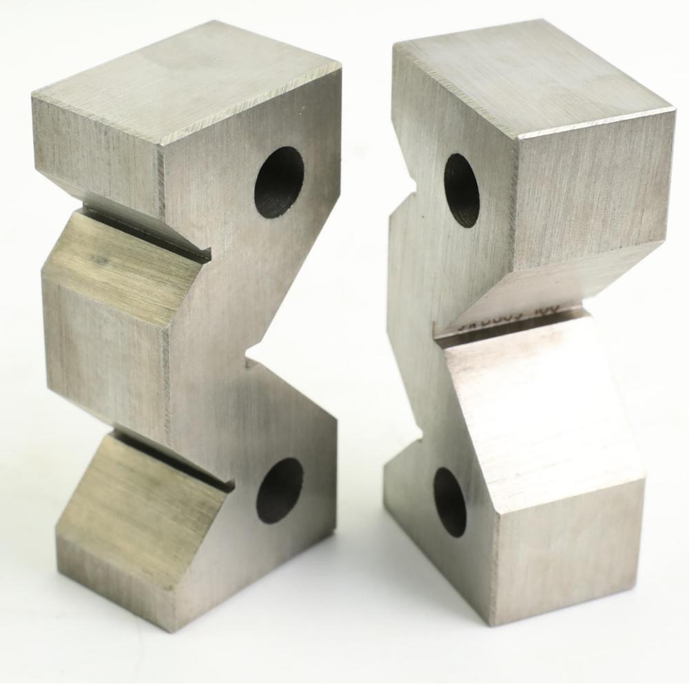 2 Pieces High Precision Carbon Steel M-Type V-Block 50mm/75mm Set for Machine Tool Measurement Workshop Calibration