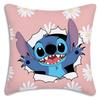 Hot Cartoon Anime S-Stitchs Pillow Covers Cartoon Sofa Decorative Home Double-Sided Printing Short Plush Cute Cushion Cover