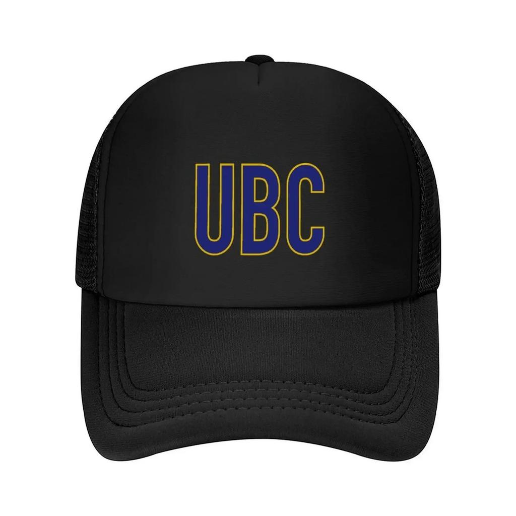 UBC Lettering Yellow and Blue Baseball Cap Brand Unisex cap Golf derby hat sun caps Ladies Unisexs