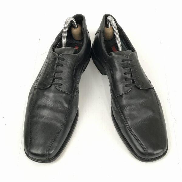 Germany Lloyd Heavy Leather Swirl Moc 26.5 Black Business Dress Shoes(USED)