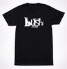 T-shirt Bush Logo Désordonné Années 90 Grunge Alternatif Hard Rock Groupe Classique Noir