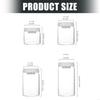 Portable Coffee Bean Container Leakproof Press Vacuum Seal Glass Jar For Travel Kitchen Storage HX6C