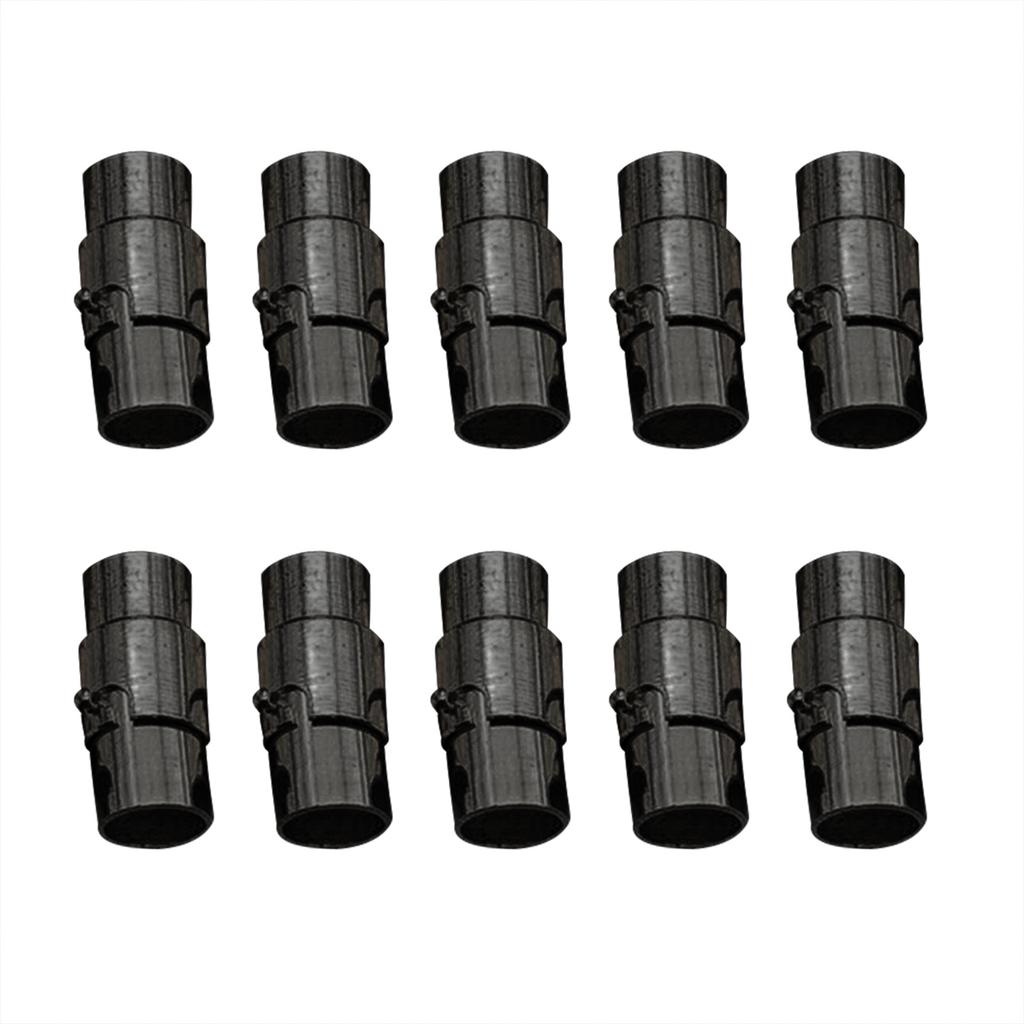 Packung mit 10 Magnetverschlüssen Schmuckherstellungsteil Kupfer Kordelendkappen für Leder Seil Halskette Armband Zubehör