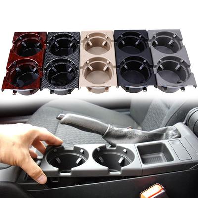 Front Center Console Drink Double Cup Holder Coin Storage Box For BMW E46 3Series 99-05 51168217953 Car Accessories