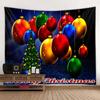 Vánoční tapisérie Santa Claus Vánoční koule pozadí nástěnná dekorace sváteční dekorace domácí potřeby dekorace na zeď