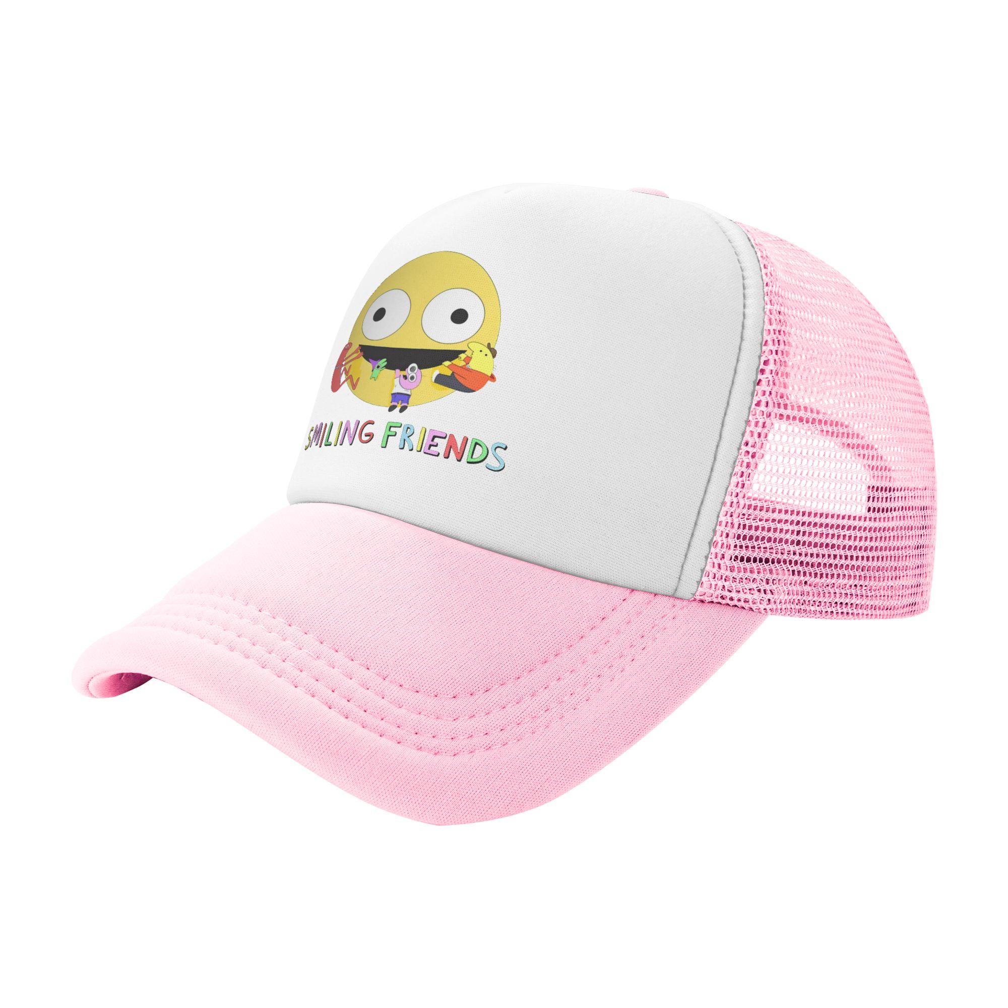 Smiling Friends Charlie Pointing Trucker Cap Unisex Women Hats Sun Hat Sun Caps Adjustable Polyester Mesh Baseball Caps Winter One Size