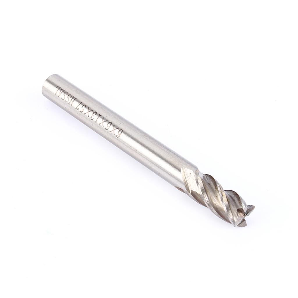 High Quality 4mm 12mm HSS CNC Straight Shank 4 Flute End Mill Cutter Drill Bit